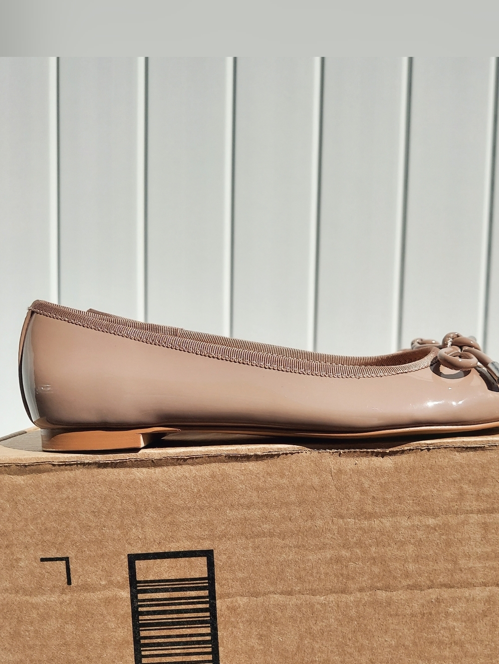 Bandolino Payly Nude Patent Ballet Flats Women's Size 6.5 NWT Office Cottagecore - Picture 8 of 11